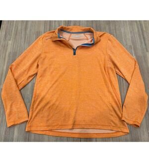 Vineyard Vines Quarter Zip Sankaty Orange Size M